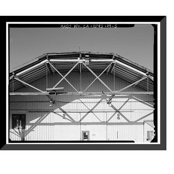 Historic Framed Print, Mare Island Naval Shipyard, Coal Sheds, Waterfront Avenue, northwest corner of Waterfront Avenue & Fourth Street, Vallejo, Solano County, CA - 5, 17-7/8" x 21-7/8"