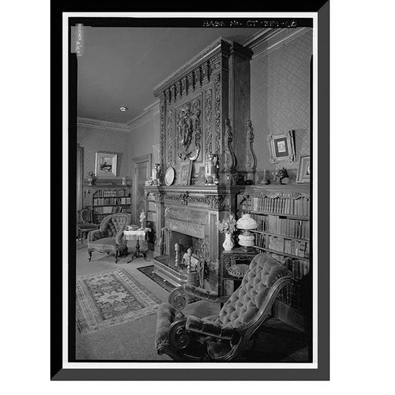 Historic Framed Print, Mark Twain House, 351 Farmington Avenue (corrected from original add, Hartford, Hartford County, CT - 66, 17-7/8" x 21-7/8"