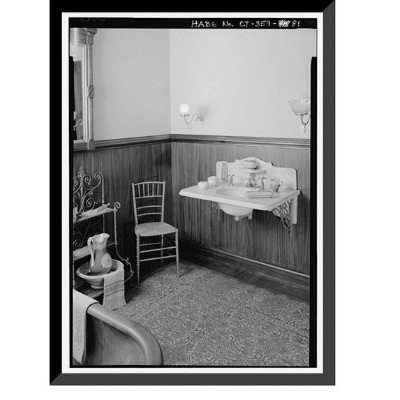 Historic Framed Print, Mark Twain House, 351 Farmington Avenue (corrected from original add, Hartford, Hartford County, CT - 81, 17-7/8" x 21-7/8"