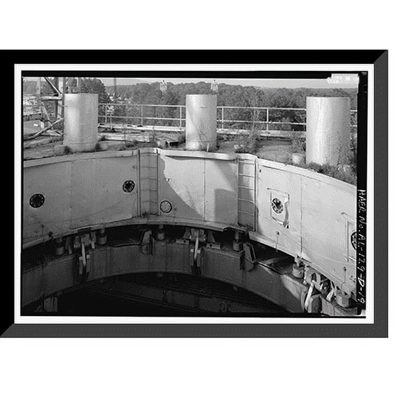 Historic Framed Print, Marshall Space Flight Center, Saturn Propulsion & Structural Test Facility, East Test Area, Huntsville vicinity, Madison County, AL - 13, 17-7/8" x 21-7/8"