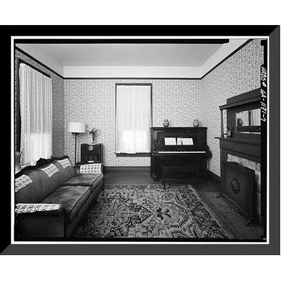 Historic Framed Print, Martin Luther King Jr. Birth Home, 501 Auburn Avenue, Atlanta, Fulton County, GA - 7, 17-7/8" x 21-7/8"