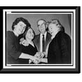 thumbnail image 1 of Historic Framed Print, [May Craig, second from left, with Rep. Martha W. Griffiths, left, Rep. Howard W. Smith, center, and Rep. Katherine St. George], 17-7/8" x 21-7/8", 1 of 9