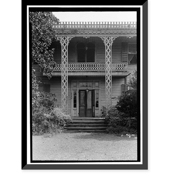 Historic Framed Print, McWilliams House, 400 Clifton Street, Camden, Wilcox County, AL - 14, 17-7/8" x 21-7/8"