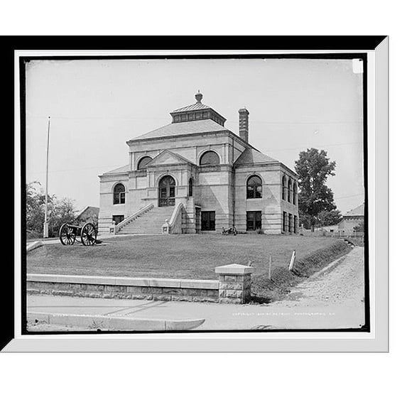 Historic Framed Print, Memorial Hall, Rutland, Vt., 17-7/8" x 21-7/8"