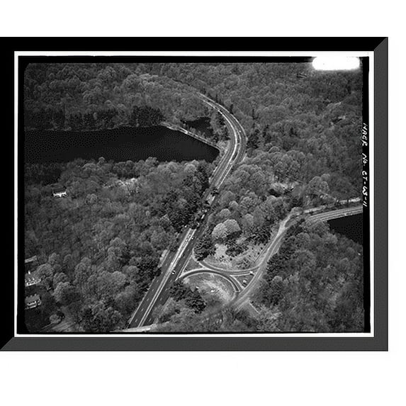 Historic Framed Print, Merritt Parkway, Beginning in Greenwich & running 38 miles to Strat, Greenwich, Fairfield County, CT - 11, 17-7/8" x 21-7/8"