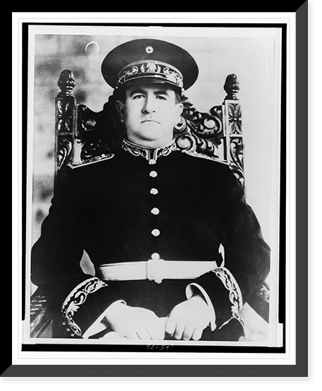 Historic Framed Print, [Mexican General Manuel Avila Camacho, half ...