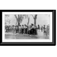 thumbnail image 1 of Historic Framed Print, [Mexican Insurrectos before the Battle of Juarez: Col. Garibaldi with troops receiving orders to advance on Juarez], 17-7/8" x 21-7/8", 1 of 9