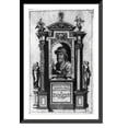 thumbnail image 1 of Historic Framed Print, [Michaelangelo, bust, facing left, holding brushes], 17-7/8" x 21-7/8", 1 of 9
