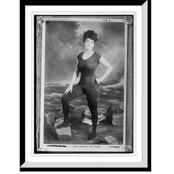 Historic Framed Print, Miss Annette Kellerman, 17-7/8" x 21-7/8"