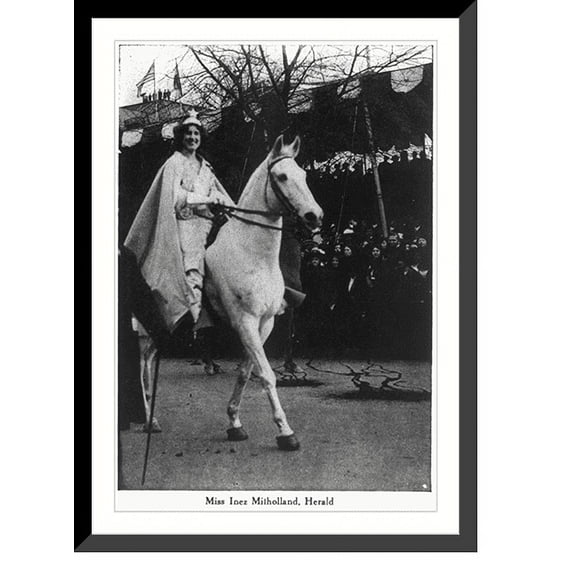 Historic Framed Print, Miss Inez Milholland, 17-7/8" x 21-7/8"