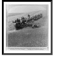 thumbnail image 1 of Historic Framed Print, Modern American harvesting the great western wheat fields - combined harvester, cutting, threshing and sacking, Walla Walla, Washington, 17-7/8" x 21-7/8", 1 of 9