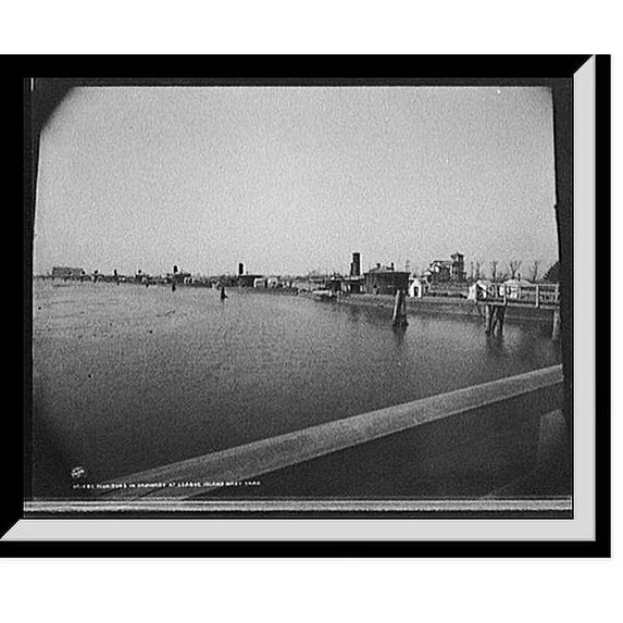 Historic Framed Print, Monitors in ordinary at League Island Navy Yard, 17-7/8" x 21-7/8"