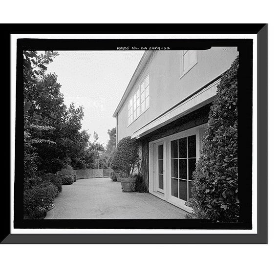 Historic Framed Print, Morris Landau House, 638 North Faring Road, Los Angeles, Los Angeles County, CA - 22, 17-7/8" x 21-7/8"