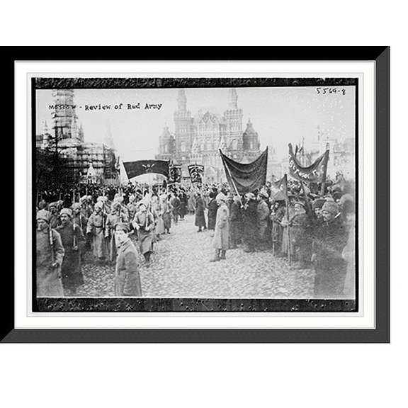 Historic Framed Print, Moscow . review of Red Army, 17-7/8" x 21-7/8"