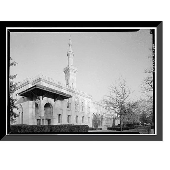 Historic Framed Print, Mosque, 2551 Massachusetts Avenue Northwest, Washington, District of Columbia, DC - 2, 17-7/8" x 21-7/8"