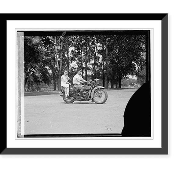 Historic Framed Print, Motorcycle, 17-7/8" x 21-7/8"