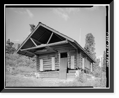 Historic Framed Print, Mount McKinley Patrol, Igloo Creek Cabin No. 25