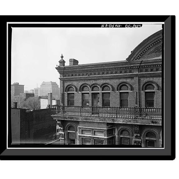 Historic Framed Print, Mount Vernon Apartments, 922-924 Ninth Street Northwest, Washington, District of Columbia, DC - 4, 17-7/8" x 21-7/8"
