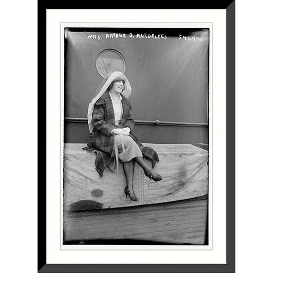 Historic Framed Print, Mrs. Arthur B. Margolyes, 17-7/8" x 21-7/8"