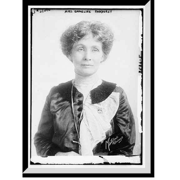 Historic Framed Print, Mrs. Emmeline Pankhurst, 17-7/8" x 21-7/8"