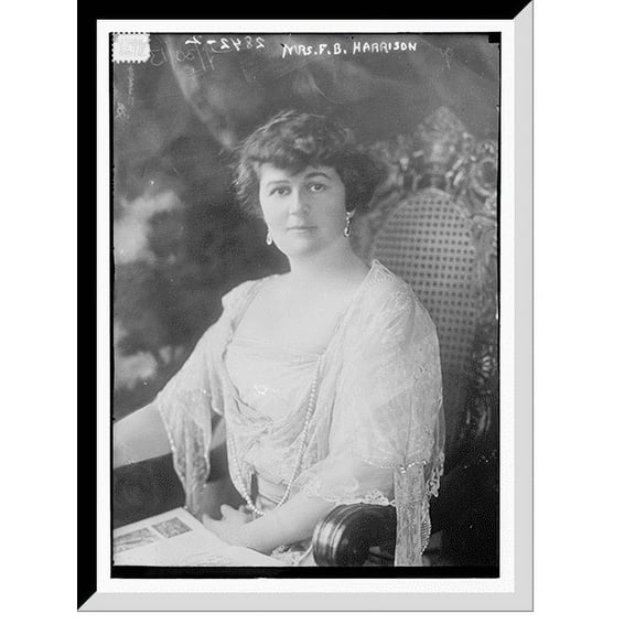 Historic Framed Print, Mrs. F.B. Harrison, 17-7/8" x 21-7/8"