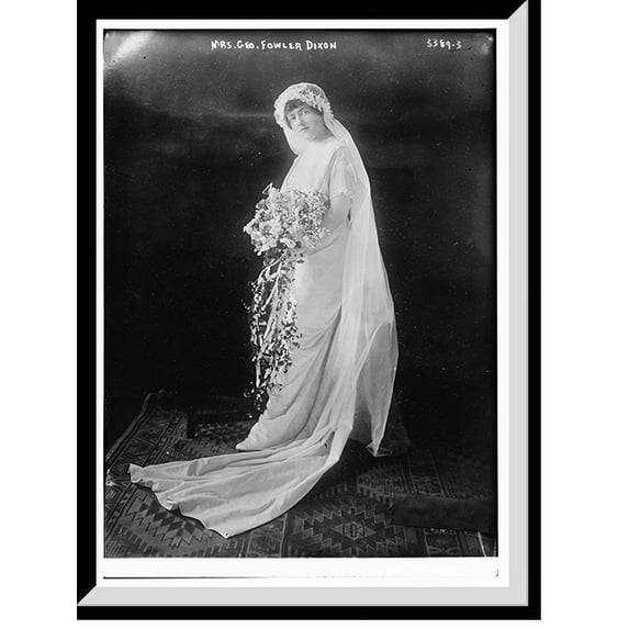 Historic Framed Print, Mrs. Geo. Fowler Dixon, 17-7/8" x 21-7/8"