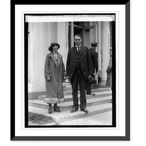 Historic Framed Print, Mrs. H.M. Bradley & Dr. Abraham L. Lathern of Chester Pa., 5/2/25, 17-7/8" x 21-7/8"