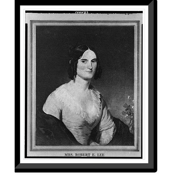 Historic Framed Print, Mrs. Robert E. Lee, 17-7/8" x 21-7/8"