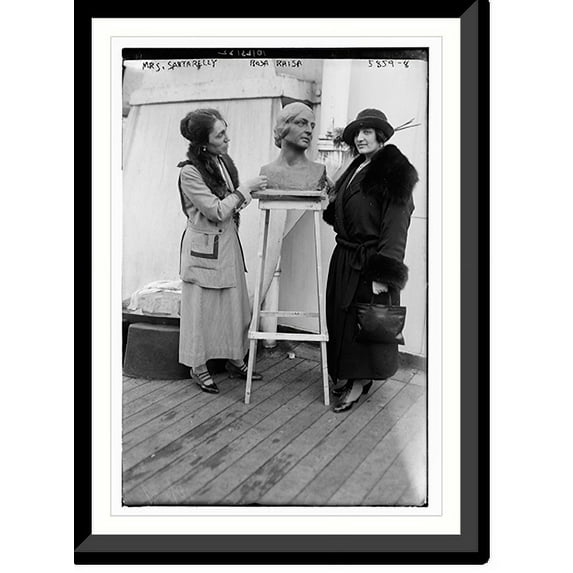 Historic Framed Print, Mrs. Santarelly, Rosa Raisa art, 17-7/8" x 21-7/8"