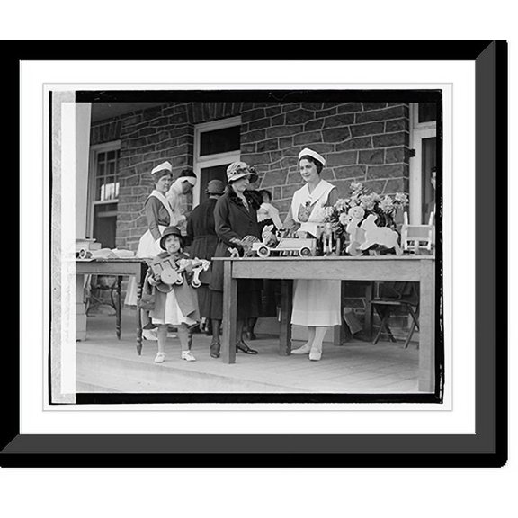 Historic Framed Print, Mt. Alto garden party, 17-7/8" x 21-7/8"