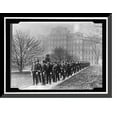 thumbnail image 1 of Historic Framed Print, NEW YEAR'S RECEPTION AT WHITE HOUSE. ADMIRAL DEWEY, LEFT FRONT, AND OFFICERS STARTING FOR WHITE HOUSE. ADMIRAL BOB EVANS IS 3RD FROM FRONT, RIGHT, 17-7/8" x 21-7/8", 1 of 9