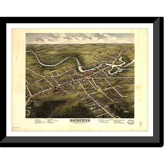 Detailed Rochester Nh Map Map Of Rochester