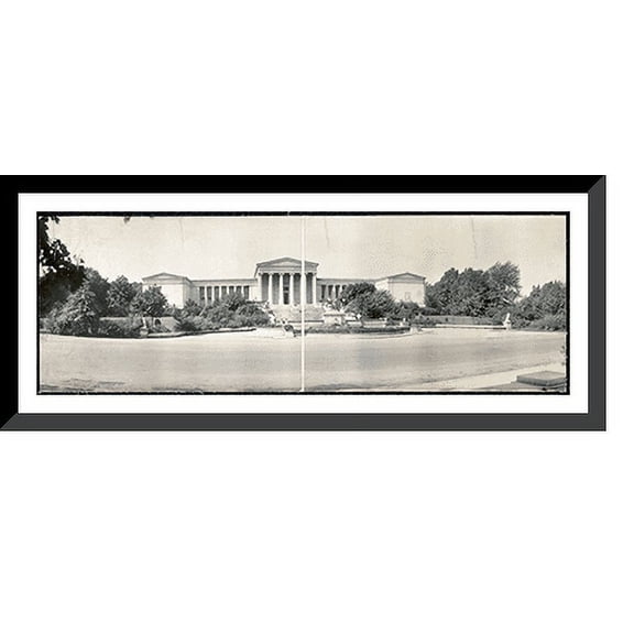 Historic Framed Print, NY 1916 Buffalo Albright Art Gallery, 36-3/8" x 8-3/8"