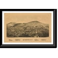 thumbnail image 1 of Historic Framed Print, NY Stamford 1890 MAP, 17-7/8" x 21-7/8", 1 of 9