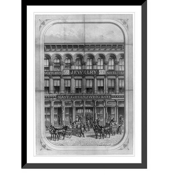 Historic Framed Print, Nast, Greenzweig & Co., 17-7/8" x 21-7/8"