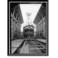 thumbnail image 1 of Historic Framed Print, Naval Operating Base Dutch Harbor & Fort Mears, Iliuliuk Submarine Base Marine Railway Ship Repair Shed, Unalaska, Aleutian Islands, AK - 5, 17-7/8" x 21-7/8", 1 of 9