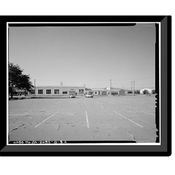 Historic Framed Print, Naval Supply Annex Stockton, Public Works Shop, Davis Avenue east of Ellsberg Drive, Stockton, San Joaquin County, CA - 2, 17-7/8" x 21-7/8"