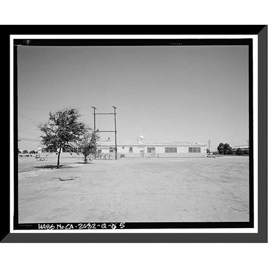 Historic Framed Print, Naval Supply Annex Stockton, Public Works Shop, Davis Avenue east of Ellsberg Drive, Stockton, San Joaquin County, CA - 5, 17-7/8" x 21-7/8"