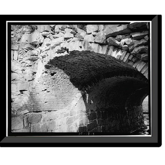 Historic Framed Print, New Castle & Frenchtown Railroad, New Castle, New Castle County, DE - 3, 17-7/8" x 21-7/8"