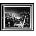 thumbnail image 1 of Historic Framed Print, New York City. South view from Empire State Building at night, 17-7/8" x 21-7/8", 1 of 9