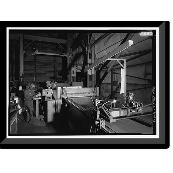 Historic Framed Print, O'Neal Steel, Incorporated, Fabrication Shop, 744 Forty-first Avenue North, Birmingham, Jefferson County, AL - 8, 17-7/8" x 21-7/8"