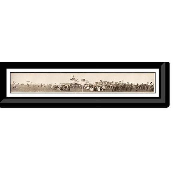 Historic Framed Print, OK 1909 Cheyenne sun dancer PHOTO, 36-3/8" x 8-3/8"