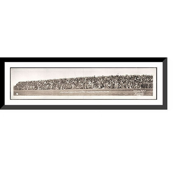 Historic Framed Print, OR 1911 Bleachers Round-Up Pendleton PHOTO, 36-3/8" x 8-3/8"