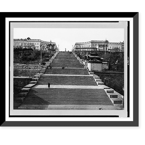 Historic Framed Print, Odessa. L'escalier Richelieu, 17-7/8" x 21-7/8"