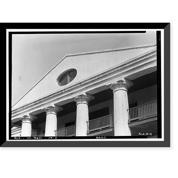 Historic Framed Print, Old City Hospital, 900-950 Saint Anthony Street, Mobile, Mobile County, AL - 5, 17-7/8" x 21-7/8"
