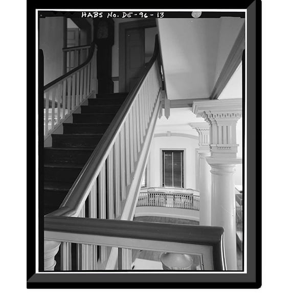 Historic Framed Print, Old Town Hall, 512 Market Street, Wilmington, New Castle County, DE - 14, 17-7/8" x 21-7/8"
