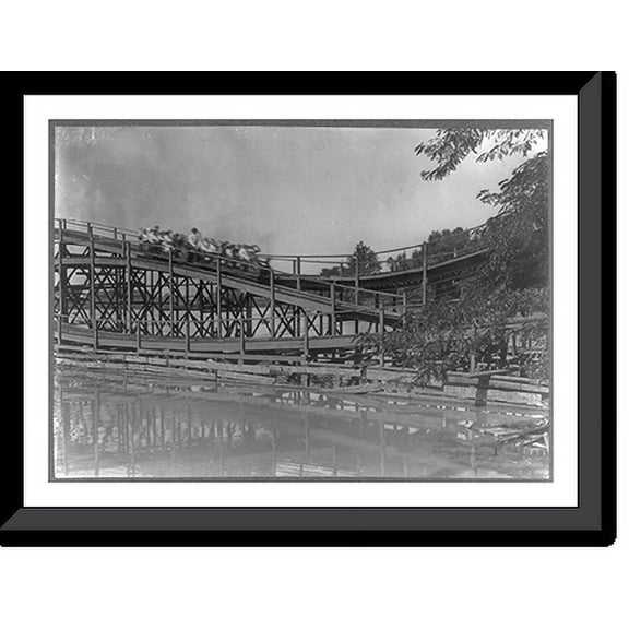 Historic Framed Print, On the Scenic Railway, The Newsboys' Picnic [...] Location: Cincinnati, Ohio., 17-7/8" x 21-7/8"