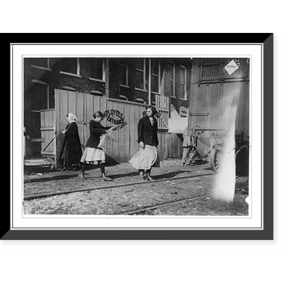 Historic Framed Print, One of the young girls working in the Richmond Hosiery Co. (See report.) Location: Rossville, Georgia., 17-7/8" x 21-7/8"