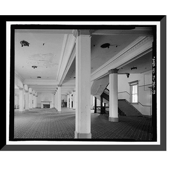 Historic Framed Print, Ormond Hotel, 15 East Granada, Ormond Beach, Volusia County, FL - 73, 17-7/8" x 21-7/8"