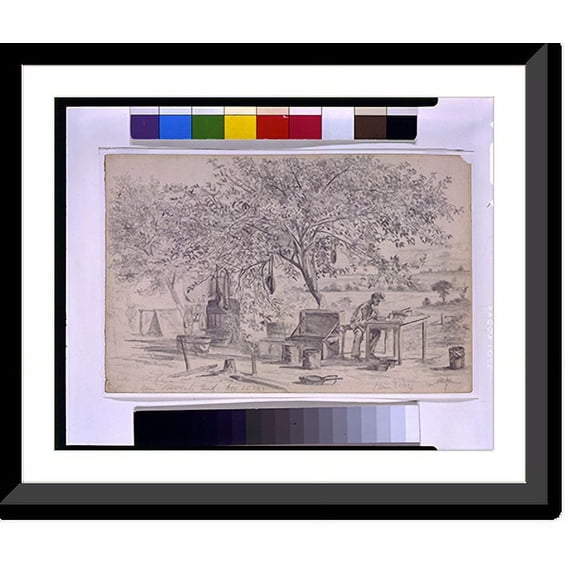 Historic Framed Print, Our kitchen near Beverly Ford - 2, 17-7/8" x 21-7/8"
